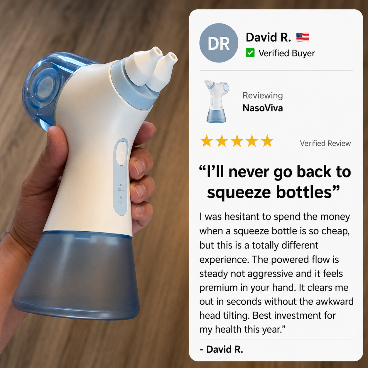 NasoViva™ Automatic Nasal Rinse